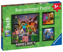 Ravensburger - Minecraft Biomes - 3 x 49 Piece Jigsaw Puzzle