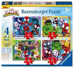 Ravensburger - Spidey & His Amazing Friends - 4 in a Box Jigsaw Puzzle