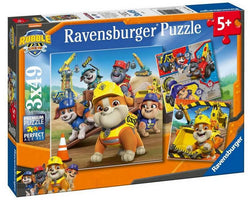 Ravensburger - Paw Patrol Rubble & Crew - 3 x 49 Piece Jigsaw Puzzle