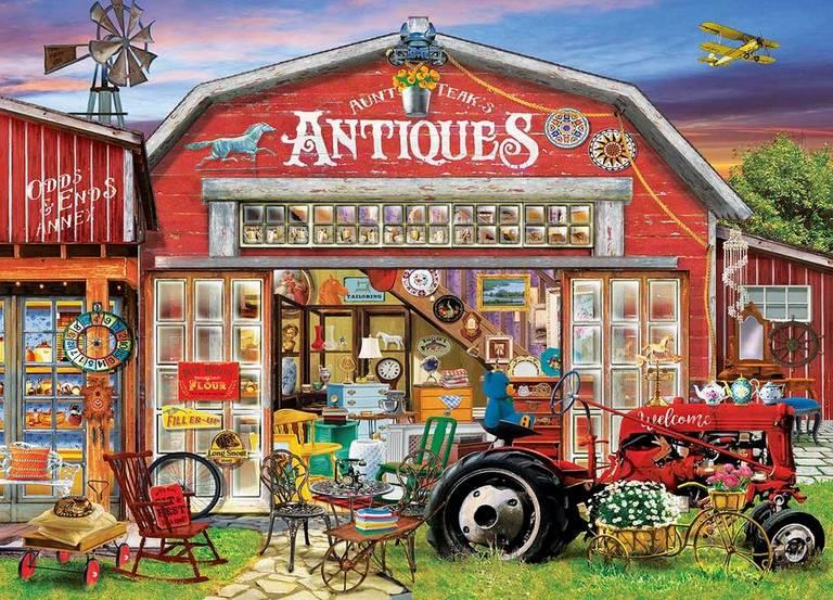 Masterpieces Antiques for Sale, 1000-piece jigsaw puzzle