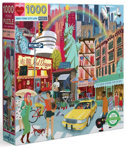 Eeboo - New York City Life - 1000 Piece Jigsaw Puzzle