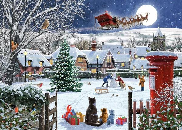 Otter House - Santas Visit - 1000 Piece Jigsaw Puzzle