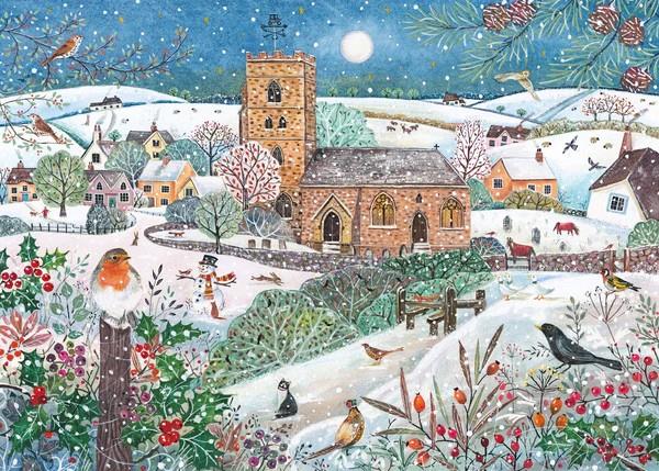 Otter House - Winter Village - 1000 Piece Jigsaw Puzzle