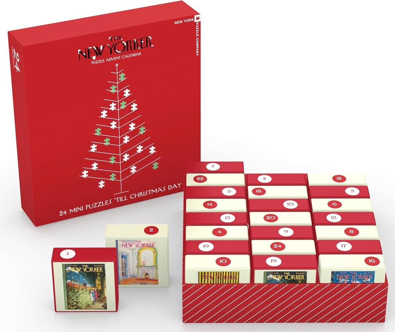 New York Puzzle Company - New Yorker - Advent Calendar - 24 x 100 Piece
