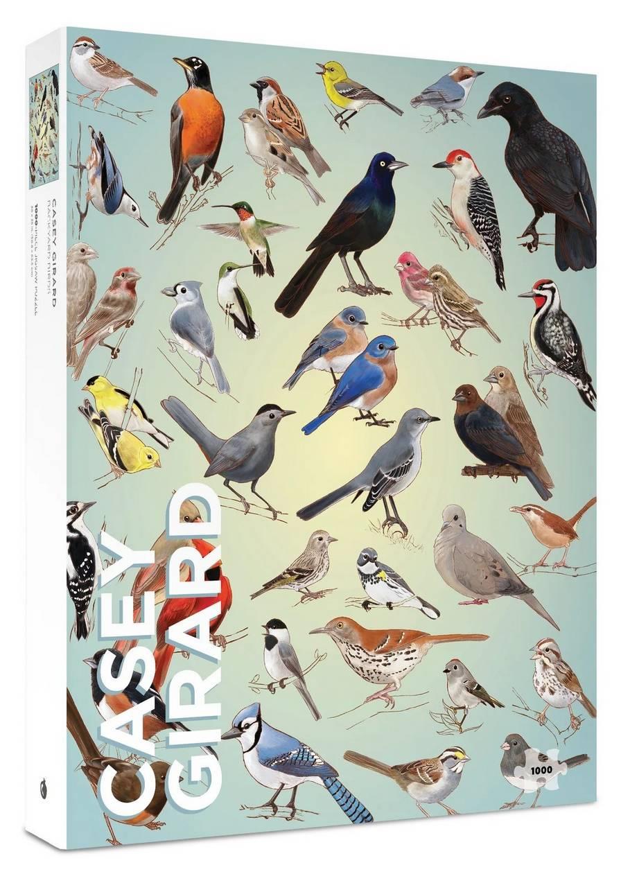 Pomegranate - Casey Girard - Backyard Birds - 1000 Piece Jigsaw Puzzle