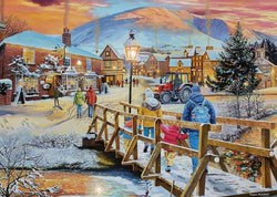 Falcon de Luxe - A Festive Stroll - 1000 Piece Jigsaw Puzzle