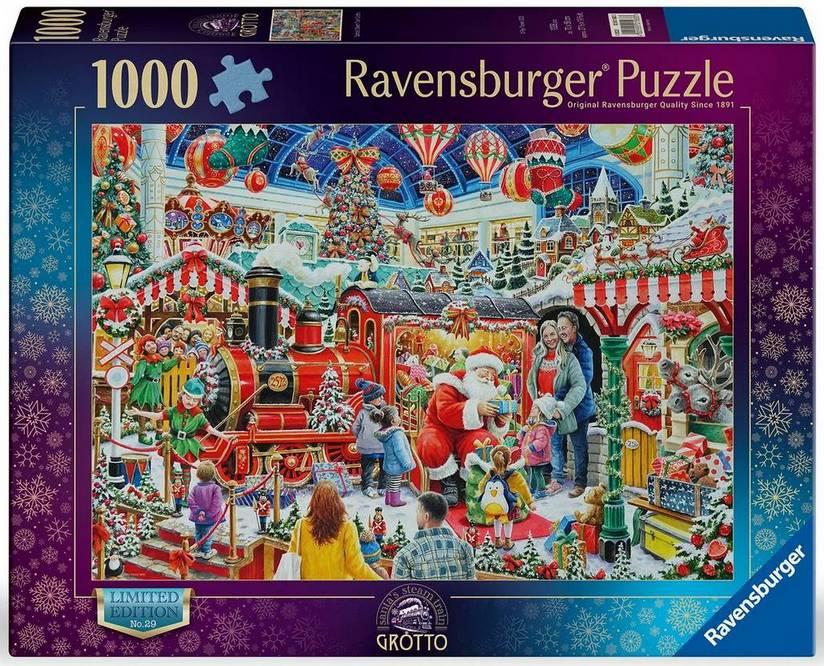 Ravensburger - Santas Steam Train Grotto Limited Edition No 29 - 1000 Piece Jigsaw Puzzle