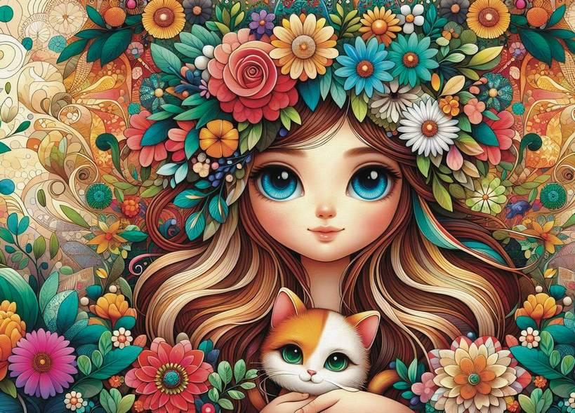 JaCarou - Blossom Companions - 1000 Piece Jigsaw Puzzle