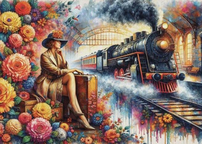 JaCarou - Elegance meets Steam - 1000 Piece Jigsaw Puzzle