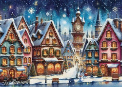 JaCarou - Twinkle Holiday Streets - 1000 Piece Jigsaw Puzzle