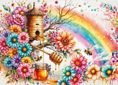 Delfy - Beehive of Harmony - 1000 Piece Jigsaw Puzzle