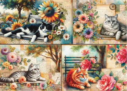 Delfy - Catnap in the Park - 1000 Piece Jigsaw Puzzle