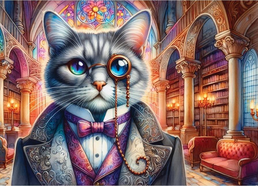 Delfy - Gothic Purrfection - 1000 Piece Jigsaw Puzzle