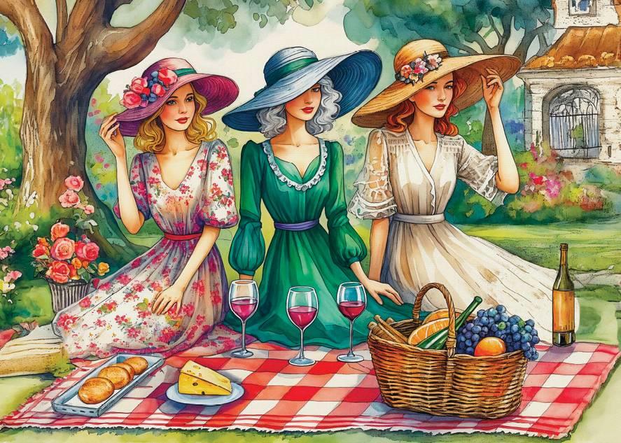 Delfy - Picnic in Time - 1000 Piece Jigsaw Puzzle