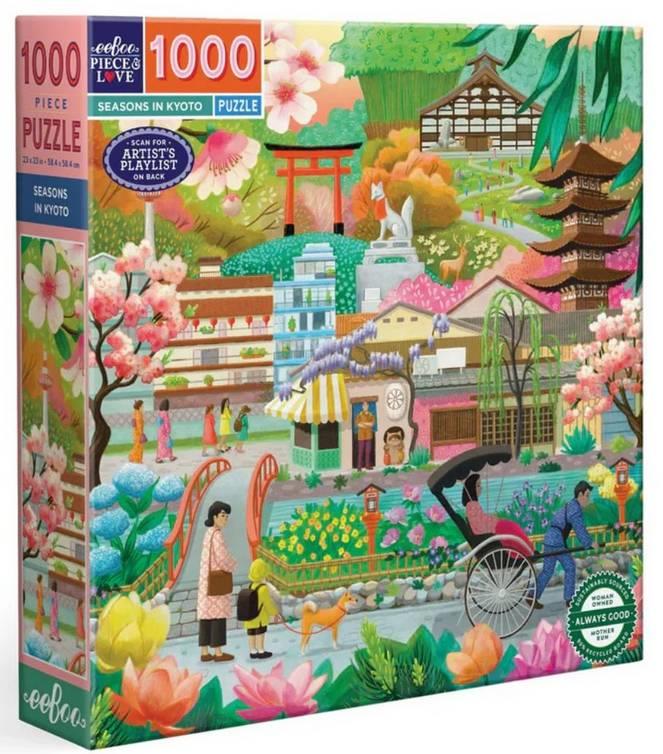 Eeboo - Seasons in Kyoto - 1000 Piece Jigsaw Puzzle