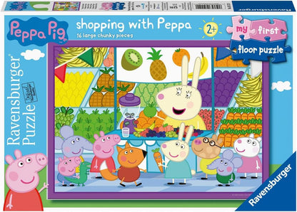 Ravensburger - Peppa Pig Shopping with Peppa - 16 Piece Jigsaw Puzzle