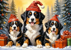 CherryPazzi - Holiday Puppies - 1000 Piece Jigsaw Puzzle
