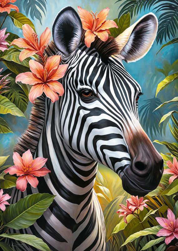 CherryPazzi - Lady Zebra - 1000 Piece Jigsaw Puzzle
