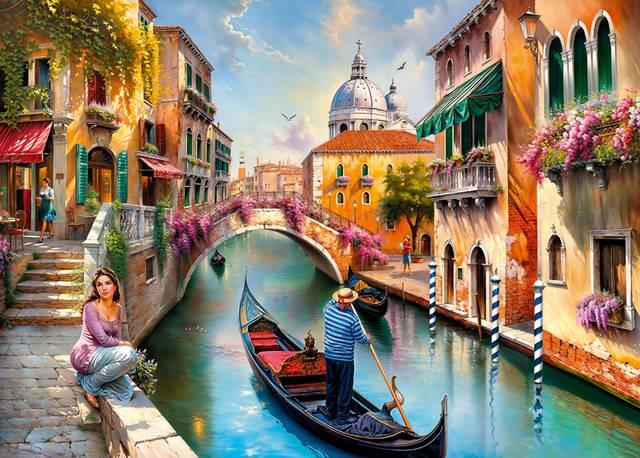 CherryPazzi - Summer in Venice - 1000 Piece Jigsaw Puzzle