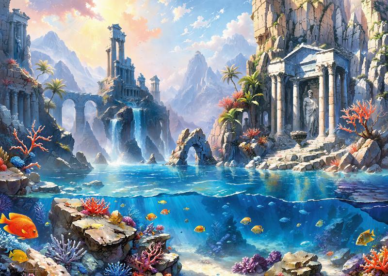 CherryPazzi - The Legend of Atlantis - 1000 Piece Jigsaw Puzzle