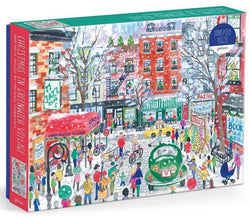 Galison - Michael Storrings - Christmas in Greenwich Village - 1000 Piece Jigsaw Puzzle
