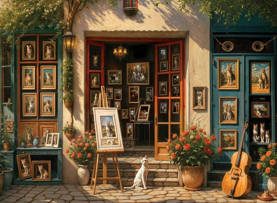 Anatolian - Cat Gallery - 1000 Piece Jigsaw Puzzle