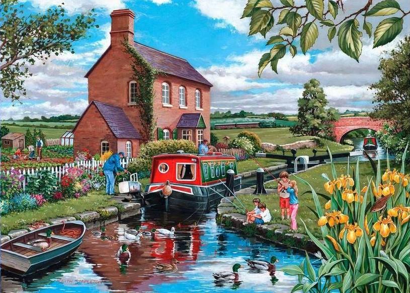 House of Puzzles - Keepers Cottage - 150 Piece Mini Jigsaw Puzzle in a Tube