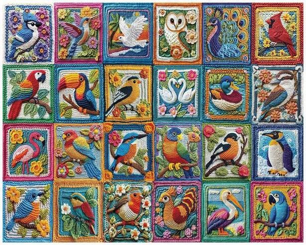 White Mountain - Bird Crochet - 1000 Piece Jigsaw Puzzle