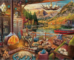 White Mountain - Lake Bungalow - 1000 Piece Jigsaw Puzzle