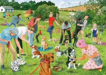 House of Puzzles - Puppy School - 500 Piece Jigsaw Puzzle