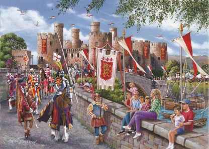 House of Puzzles - Castell Conwy - 1000 Piece Jigsaw Puzzle
