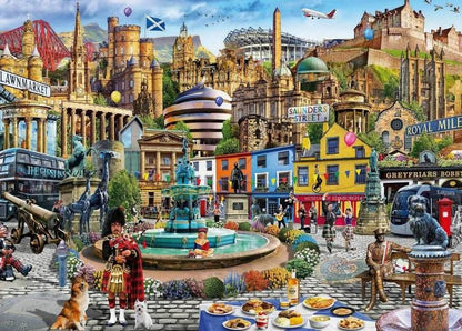 Gibsons - A Day Out in Edinburgh - 1000 Piece Jigsaw Puzzle