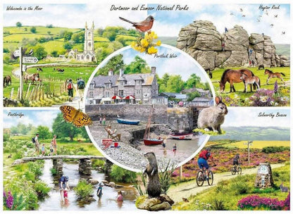 Gibsons - Dartmoor & Exmoor - 1000 Piece Jigsaw Puzzle
