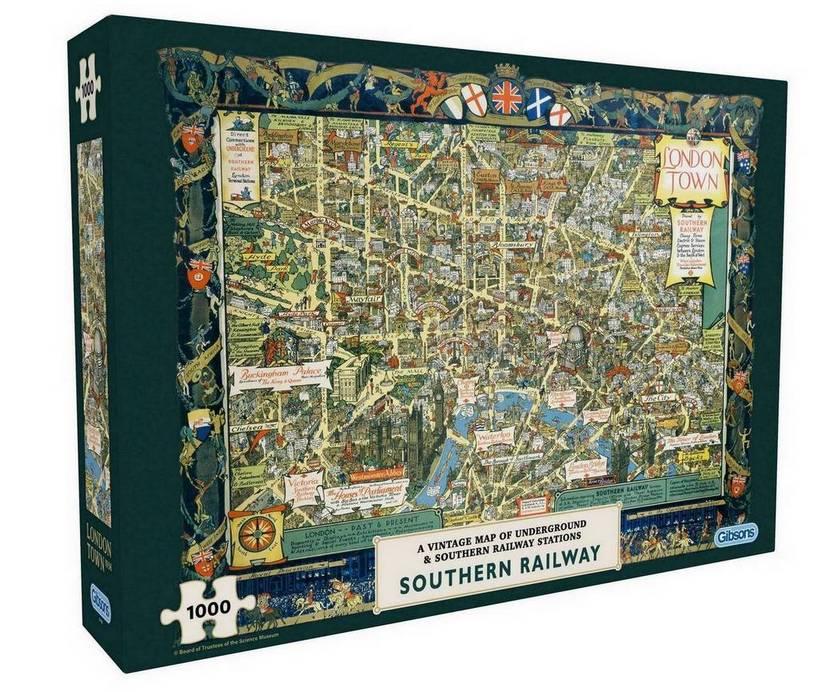 Gibsons - London Town by Southern Railway - 1000 Piece Jigsaw Puzzle