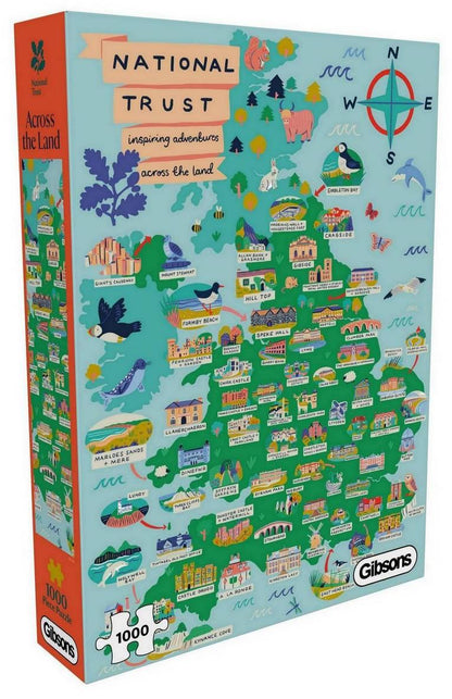 Gibsons - National Trust - Across the Land - 1000 Piece Jigsaw Puzzle