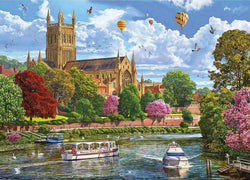 Gibsons - Worcester from the River - 1000 Piece Jigsaw Puzzle