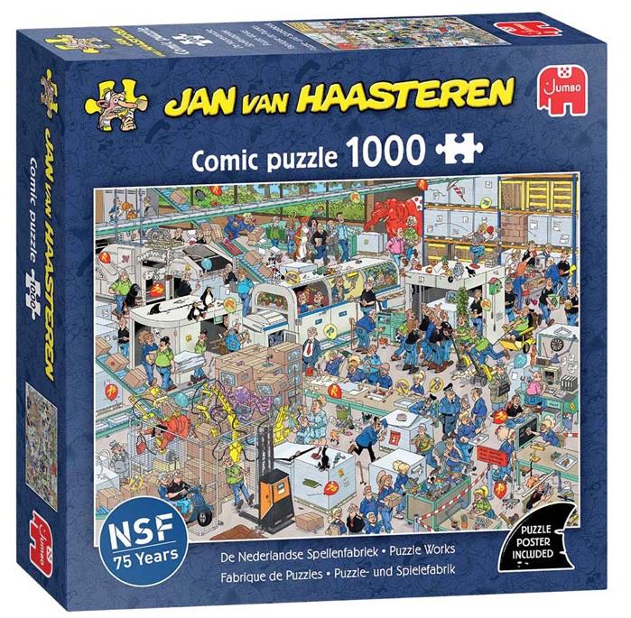 Jan Van Haasteren - Puzzle Works - 1000 Piece Jigsaw Puzzle