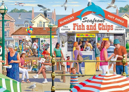 Falcon De Luxe - Seaside Supper - 500 Piece Jigsaw Puzzle