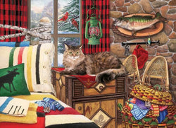 Cobble Hill - Lodge Cat - 1000 Piece Jigsaw Puzzle