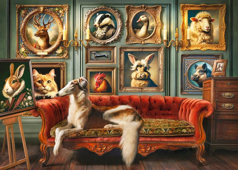 CherryPazzi - The Aristocratic Menagerie - 1000 Piece Jigsaw Puzzle