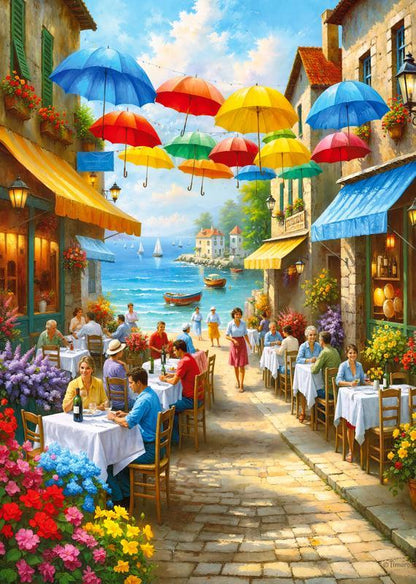 CherryPazzi - Umbrella Alley - 1000 Piece Jigsaw Puzzle