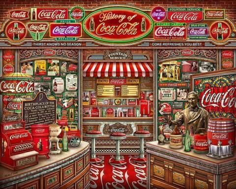 Springbok - Coca-Cola History - 1000 Piece Jigsaw Puzzle