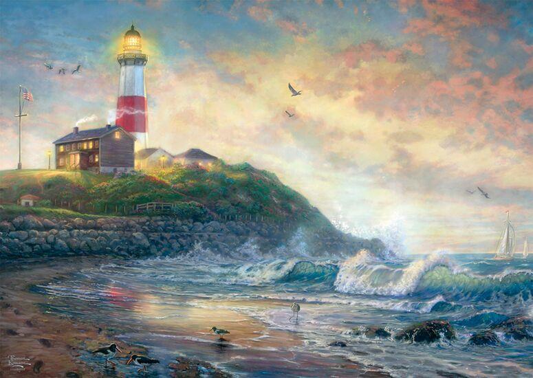 Schmidt - Thomas Kinkade - Lighthouse of Hope - 1000 Piece Jigsaw Puzzle