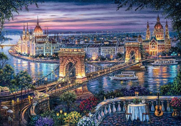 Clementoni - Lights Of The Danube - 1000 Piece Jigsaw Puzzle