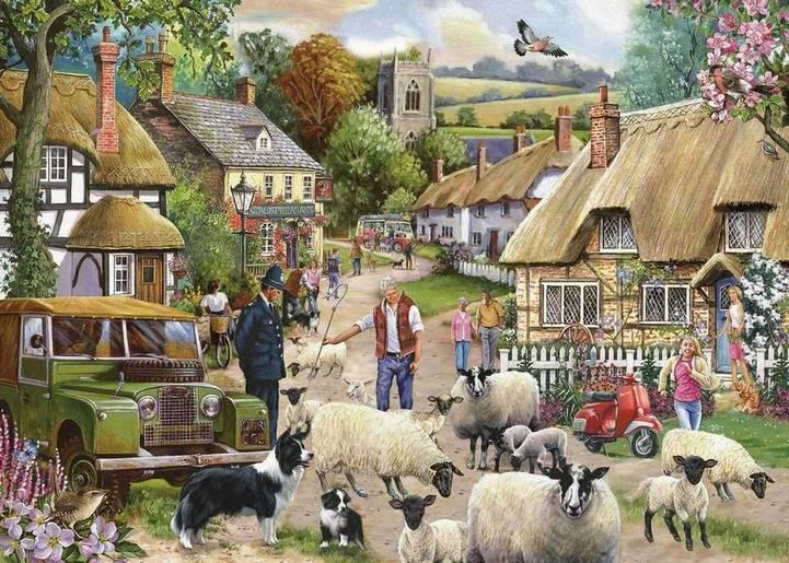 House of Puzzles - Where are Ewe Going - 1000 Piece Jigsaw Puzzle