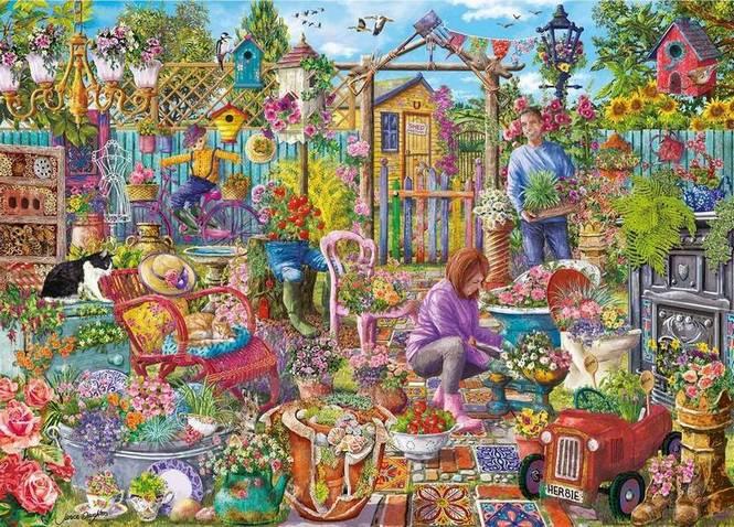 Gibsons - Upcycled Garden - 1000 Piece Jigsaw Puzzle – The Yorkshire ...