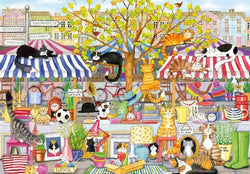 Gibsons - Flea Market Moggies - 100XXL Piece Jigsaw Puzzle