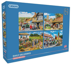 Gibsons - Daily Deliveries - 4 x 500 Piece Jigsaw Puzzle