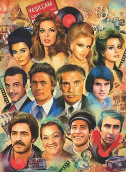 Anatolian - Yesilcam Yildizlari - 1000 Piece Jigsaw Puzzle