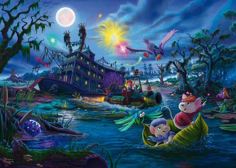 Schmidt - Thomas Kinkade - Disney The Rescuers - 1000 Piece Jigsaw Puzzle